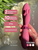 Перезаряжаемый вибратор Indeep Theona White