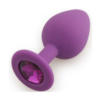 Play Secrets Silicone Butt Plug Medium, фиолетовый/фиолетовый. Средняя анальная пробка, из силикона