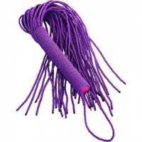 ToyFa Theatre Rope Flogger, фиолетовый. Флоггер из веревки