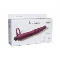 Lola Pure Passion Bramble, бордовая. Вибронасадка для двойного проникновения