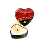 Plaisirs Secrets Massage Candle Heart Vanilla, 35мл. Свеча массажная с ароматом Ваниль