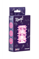 Lola Toys Rings Armour, розовая. Стимулирующая насадка на пенис