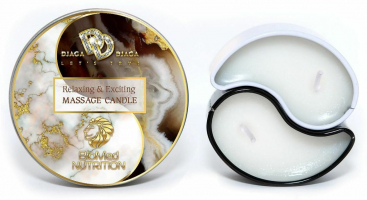 Djaga-Djaga Massage Candle Янтарное утро, 2 шт. по 15 мл. Массажная свеча с феромонами и афродизиака