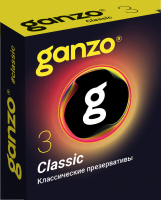 Презервативы Ganzo Classic, классические, латекс, 18 см, 3 шт