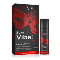 Гель для массажа ORGIE Sexy Vibe Hot с разогревающим и вибрирующим эффектом, 15 мл