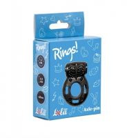 Lola Toys Rings Axle-pin, черное. Эрекционное кольцо с вибрацией