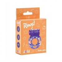 Lola Toys Rings Axle-pin, фиолетовое. Эрекционное кольцо с вибрацией