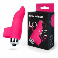 Силиконовая насадка на палец с вибропулей