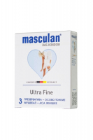 Презервативы Masculan Ultra 2, 3 шт. Особо тонкие (Ultra Fine)