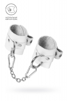 Pecado BDSM Наручники мягкие с люверсами, белые