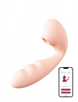 Вакуумный вибростимулятор BeYourLover Tara с управлением через приложение, бледно-розовый