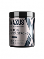 Презервативы MAXUS Extra Strong №15 с железным кейсом, черные, утолщенные, 15 шт