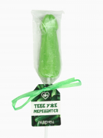 Леденец на палочке «Тебе уже мерещится», вкус: яблоко, 18 +